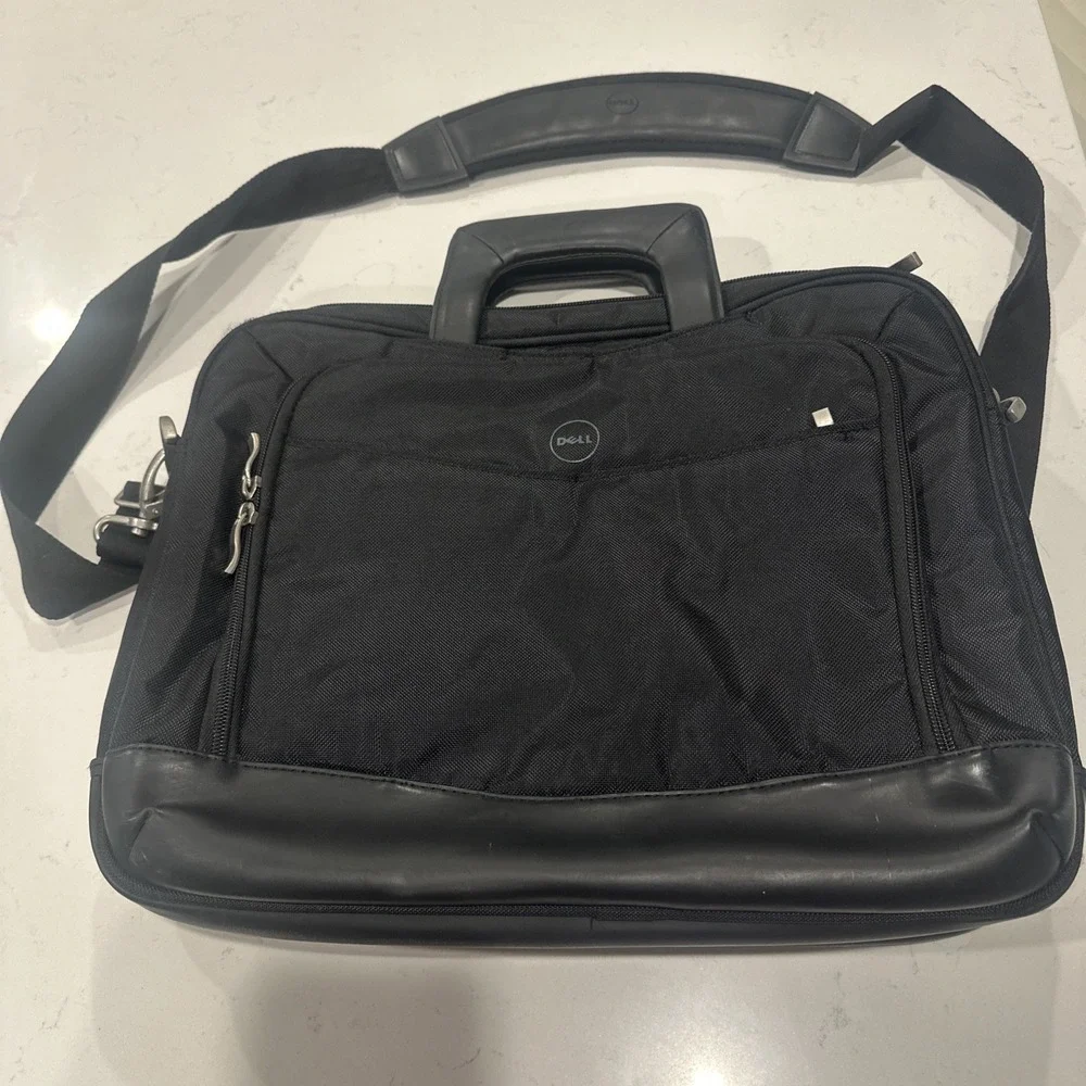 Dell Deluxe Laptop Computer Carrying Case Bag Shoulder Strap Black